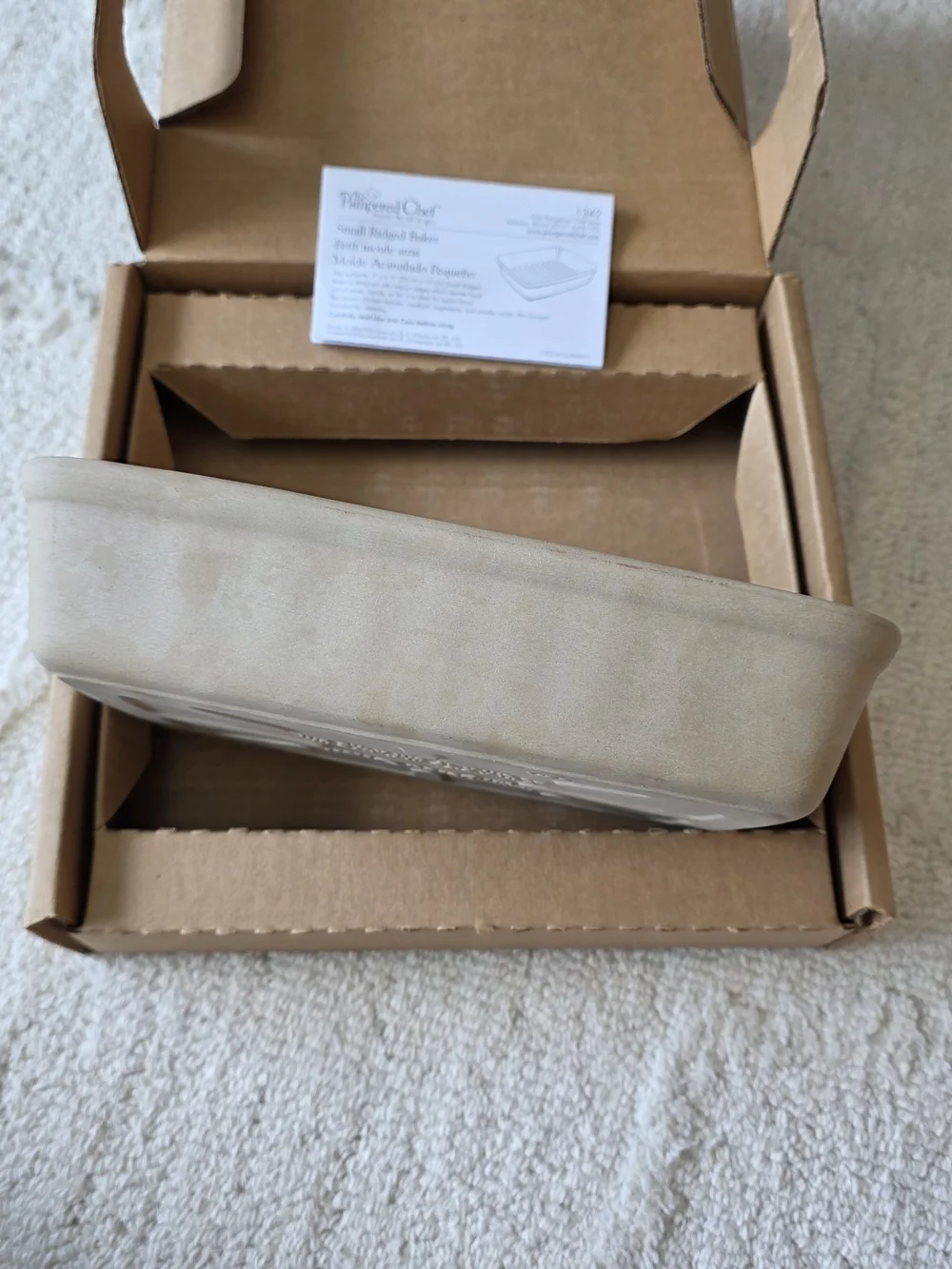 Pampered Chef Small Ridged Baking Dish